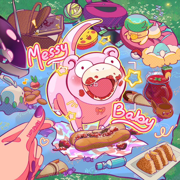 tested out clip studio paint for the first time, 2023!