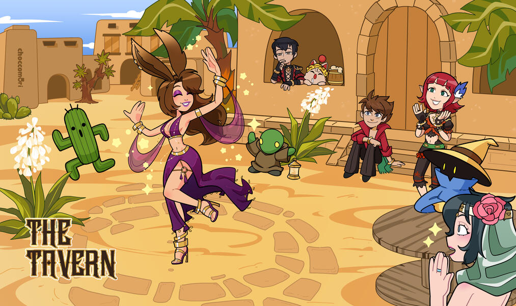 TCG Playmat design for The Tavern